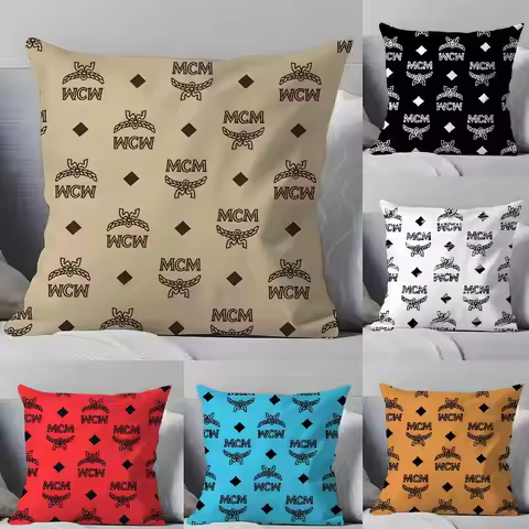 High end fashion M-MCM Pillow Case Pillowcase Soft Skin Friendly & Comfortable with a Hidden Zipper