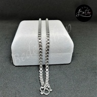 สร้อยสแตนเลส ห้อยพระ 1 องค์ ทนทานแข็งแรง หนา 5 มิล. น้ำหนัก 43 กรัม รุ่น BD-SLNL-002