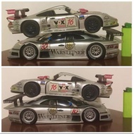 Vintage 1997 FIA GT championship Mercedes CLK GTR + Porsche 911 GT1 1:18 diecast
