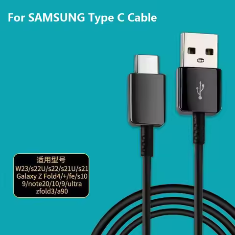 Original USB TYPE C Cable 1M/2M/3M Fast Charger Data Line For Samsung Galaxy A15 A16 A34 A54 A55 A71