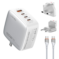 LDNIO 100W USB C Charger บล็อก GaN แบบพกพา Charger Multiport แล็ปท็อป Charger Wall Charger Power Ada