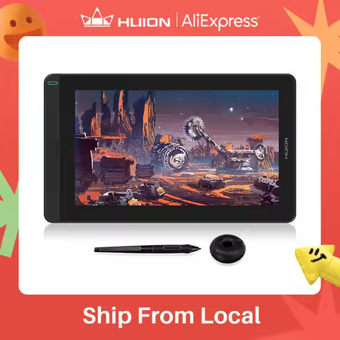 HUION Kamvas 13 Graphic Tablet Monitor 120%sRGB Battery-Free Pen Display Drawing Monitor 8192 Levels