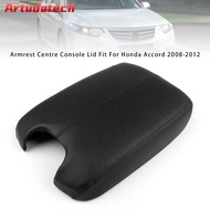 Artudatech Black Leather Armrest Centre Console Lid For Honda Accord 2008-2012 Car Accessories