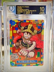 BECKETT 新標黑10 BGS black 10 ONE PIECE PROMOS Luffy 卡 路飛 金尼卡 lego 路 opcg one piece day 25