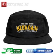 Texboel id Black Snapbleck Hat Black 5 panel hat DTF logo