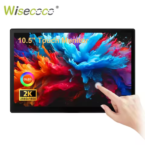 10.5'' AMOLED Touch Screen Portable Monitor 2560×1600 OLED 2.5K Display for Laptop PC PS Game Raspbe