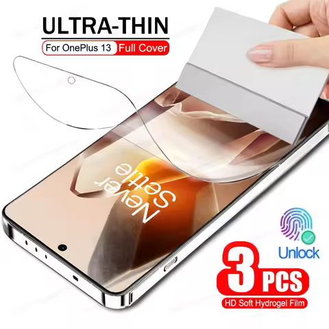 3PCS For OnePlus 13 15 Hydrogel Film For Oneplus 15R 13S 13T 13R Soft Gel Film For OnePlus 12 12R 11