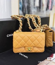Chanel 粗鏈 CF 焦糖色 21cm