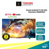 (Deliver By Courier) Toshiba 50" Inch Smart Android TV 4K UHD Television 50M550MP 电视机 Tv Toshiba Smart Tv Televisyen