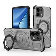 Metal Stand Phone Case For Oppo K13 Case Iron Magnetic Sheet For Oppo K13 Bracket чехол Funda Back C