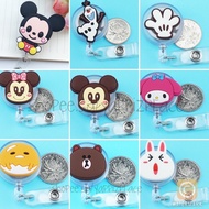 🌟SG seller🌟Mickey Mouse Series Retractable Keychain for Trace together token keyholder Cartoon pulle