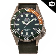 Orient Men's Diver Automatic Sapphire Crystal Green Nylon Strap Watch RA-AC0K04E10B