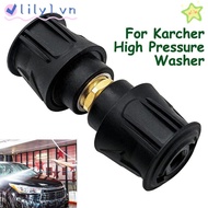 LILY High pressure quick connector, Plastic Water Pipe Extension Accessories High pressure hose adapter, Quick Connection Universal Black Pressure washer quick adapter for Karcher
