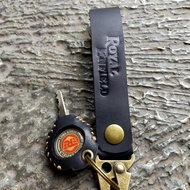 GANTUNGAN Motorcycle Accessories Keychain Key Cover Royal Enfield Cowhide Restock