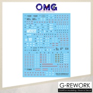 G-Rework RG RX-78-2 Gundam Ver. 2.0 Water Decal CD-RG40 G Rework RG RX782 Water Decal RX-782 Decal S