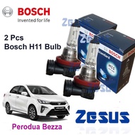 2 Pcs x Mentol Lampu Headlamp Halogen Bosch Foglamp White LED Yellowish Bulb H11 12v -Perodua Bezza