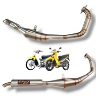Yamaha 125 Exhaust Standard RacingZR Y 125ZR Y125ZR Full Stainless 125Z PNP Original Barickly Racing