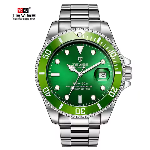 TEVISE Automatic High Quality Mechanical Luxurious For Men Waterproof Business&Fashion Stainless Ste