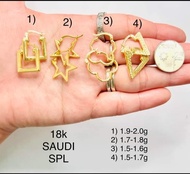 YES PH PINAKAMURA Legit TUNAY NA GOLD 18K EARRINGS Saudi Gold 1.5g - 2grams 100%NASASANLA AUTHENTIC GOLD