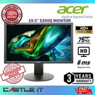 Acer Monitor E200Q BI 19.5" TN HD 5ms 60Hz HDMI VGA 200nits Slim Display