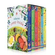 (6 books) Usborne Peep Inside 3D Set Board Book 全6册 偷偷看里面 英文原版3D立体洞洞翻翻书儿童早教启蒙科普认知 JW Happy Store