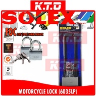 (MODEL: 6035LP) SOLEX HEAVY DUTY PREMIUM BRASS MOTORCYCLE FORK MULTIPURPOSE PAD LOCK / MOTORCYCLE LO