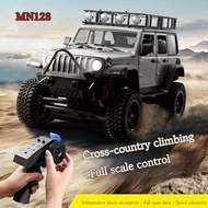 MN model MN128 1/12 RC Car 4WD Jeep Model 2.4G Remote Control LED Light 4X4 Off Road 4WD Climbing Cr