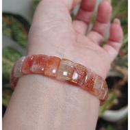 Golden Sunstone / Arusha Papan Bracelet 天然金太阳手串阿鲁沙手排