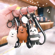GANTUNGAN 116. (GK-088) WHITE BEAR PANDA KEYCHAIN BEAR KEYCHAIN BEAR KEYCHAIN CUTE PANDA/
