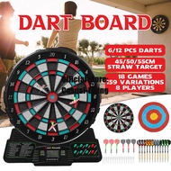 8 Games 159 Variations Electronic Dartboard Darts Game Set Automatic Scoring Dart Plate Board Sound