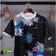 ☂❍ 🌊🌊New Retro JERSEY Collar Fashion Street Wear 🌊🌊Baju Raya Jersey Viral 2023 Lelaki Berkolar Kanak Kanak Plus Size Premium Jersi Murah Baju Melayu