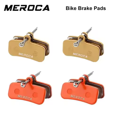 MEROCA 4 Piston Mtb Bike Hydraulic Brake Pads For Saint M810 M820 Zeem640 DS-01E Metal Brake Pads MS