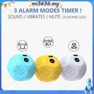 Cube Kitchen Timer-Rechargeable Countdown Timer 15-20-30-45-60 Min Minutes Settings for Cooking, Cla