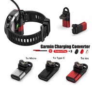 Type C/Micro USB/IOS Female To 4pin Charger Converter Adapter For Garmin Fenix 7 7S 7X 6 6S 6X Venu 