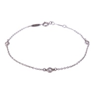 TIFFANY＆CO 925純銀By The Yard Bracelet鑽石手鏈