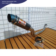 Exhaust RL Redleo Short Legend SLR110 SLR115Fi EX5 WAVE100 WAVE125 Dash110