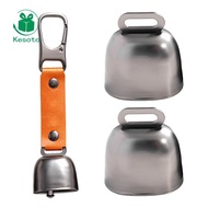 Kesoto 2 Cowbells, Bear Bells, Noise Makers with Long Range, Pasture Accessories for Pets, Sheep, Ou
