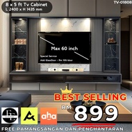 [EE LIFE DESIGN]  8 KAKI TV KABINET / 8ft x 5ft Tv Series / 8 FT Tv CABINET   [ FREE INSTALLATION ]