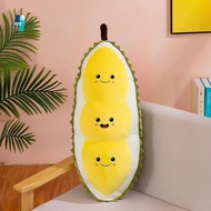 QUANTUMSKY Durian Hugging Pillow, Soft Collection Fruit Durian Plush Pillow, Cartoon Fluffy 30cm App