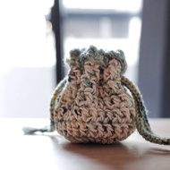 束口袋/礦袋/AirPods收納袋/耳機袋/鉤針/手工