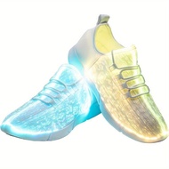 Women's LED Luminous Sneakers - USB Chargeable Colorful Flashing Dance Shoes