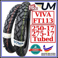 VIVA TYRE FT113 250-17 275-17 TUBE TYPE CUTING TAYAR CROSS KEBUN TIRE MOTORCROSS TIRES 2.50 2.75 2 5