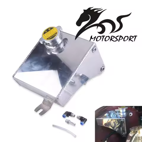 240SX S13 SR20DET KA24DE KA24E KA24 Aluminum Coolant Overflow Tank Reservoir Kit For Nissan (Fits: 2