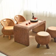 Small Tea Table Small Tea Tea Table and Chair Rattan Chair9C Japanese Style Tea Drinking Rattan Mini