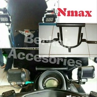 Dudukan Holder Hp Nmax Plus Lampu Variasi