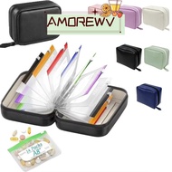 AMOR12WV 7/14PCS Weekly Pill Organizer, BPA-Free Color Coded Medicine Storage , Portable Zipper Desi