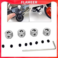 [FlameerMY] 4PCS Aluminium Alloy 5mm to 12mm Hex Hub Adapter for WPL D12 1/16 RC Crawler