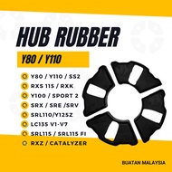 Y80 HUB RUBBER SET - Y110 SS2 RXS RXK Y100 SPORT 2 SRX SRE SRV SRL Y125Z LC135 LC2 SRL115 FI RXZ HUB GETAH HUB DAMPER