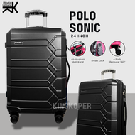 Koper 24 inch Polo Geneva 1081 Ukuran Bagasi - Tas Travel - koper fiber hardcase - koper import - ko