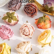 ASDFGER 5PCS Bridal Bouquet, Wreath Making Retro Artificial Roses, Hot Handmade Simple DIY Crafts Fa